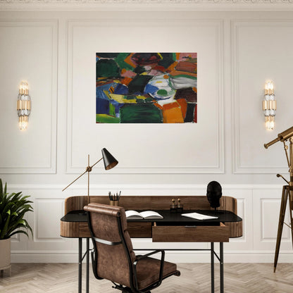 ORCHARD STREET 2 1957 - Grace Hartigan Brushed Aluminum Print - 70x100 cm / 28x40 inches | Grace Hartigan Aluminum Print | Grace Hartigan Prints