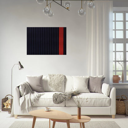 Red Dog - 1961 - Gene Davis Brushed Aluminum Print - 70x100 cm / 28x40 inches | Gene Davis Aluminum Print | Gene Davis Prints