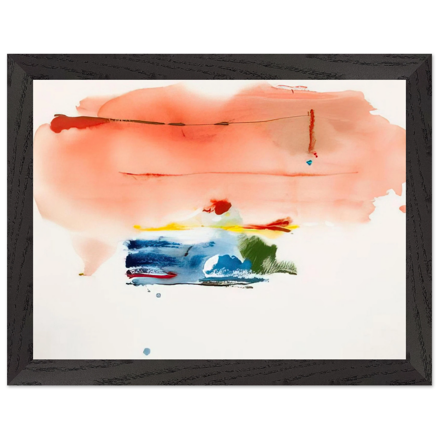 Helen Frankenthaler - Santa Fe II - 1986 Wall art - 28x43  cm / XL (11x17 inches) - Fine Art Poster-canvas - -
