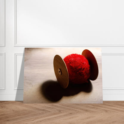 Wheels with ball - 2001 - Lygia Pape Brushed Aluminum Print - 70x100 cm / 28x40 inches | Lygia Pape Aluminum Print | Lygia Pape Prints