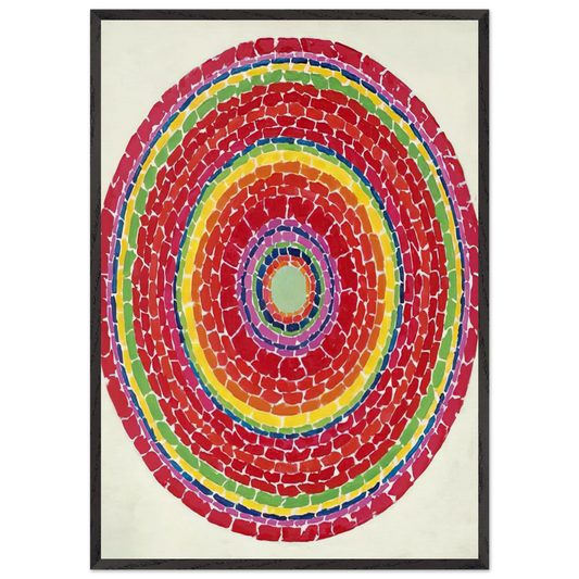 SPRINGTIME IN WASHINGTON 1971 - Alma Woodsey Thomas 70x100 cm / 28x40 inches Framed Art Print – Black Wooden Frame