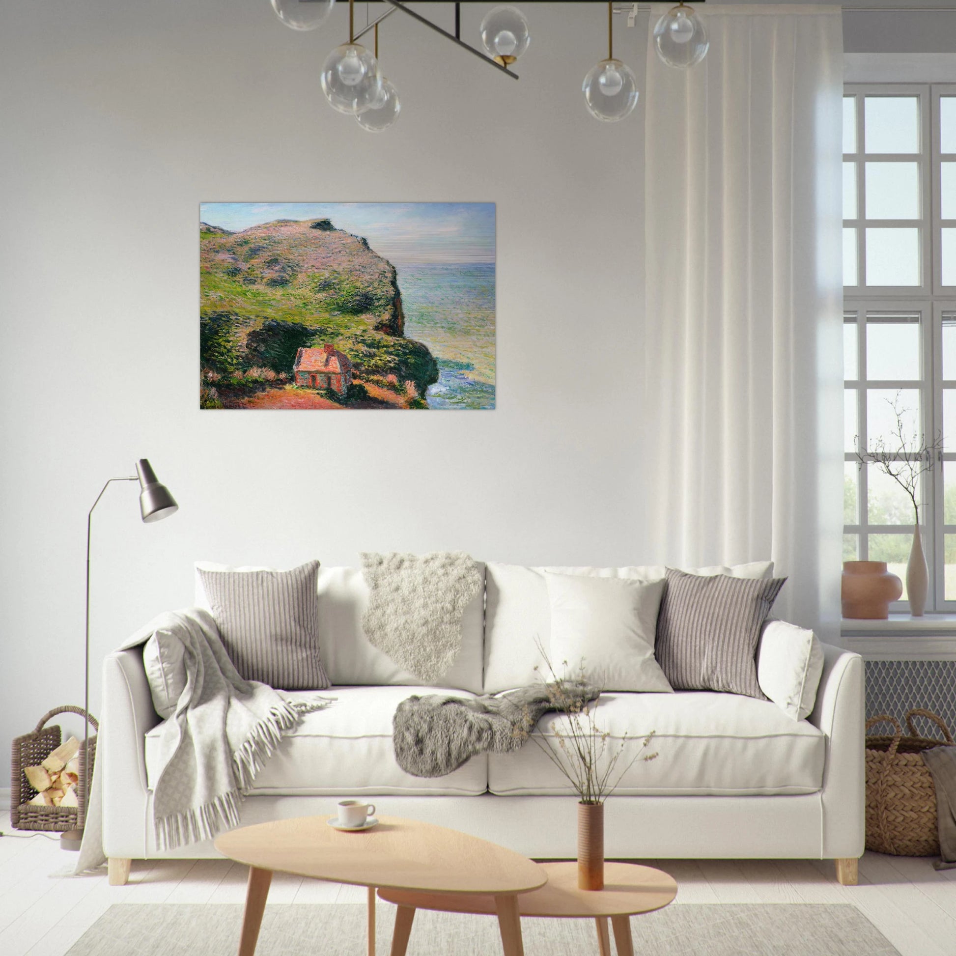 The Custom`s House - claude monet Brushed Aluminum Print - 70x100 cm / 28x40 inches | claude monet Aluminum Print | claude monet Prints