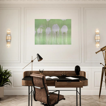 Untitled,  Peony Blossom Painting  - Cy Twombly Brushed Aluminum Print - 70x100 cm / 28x40 inches | Cy Twombly Aluminum Print | Cy Twombly Prints