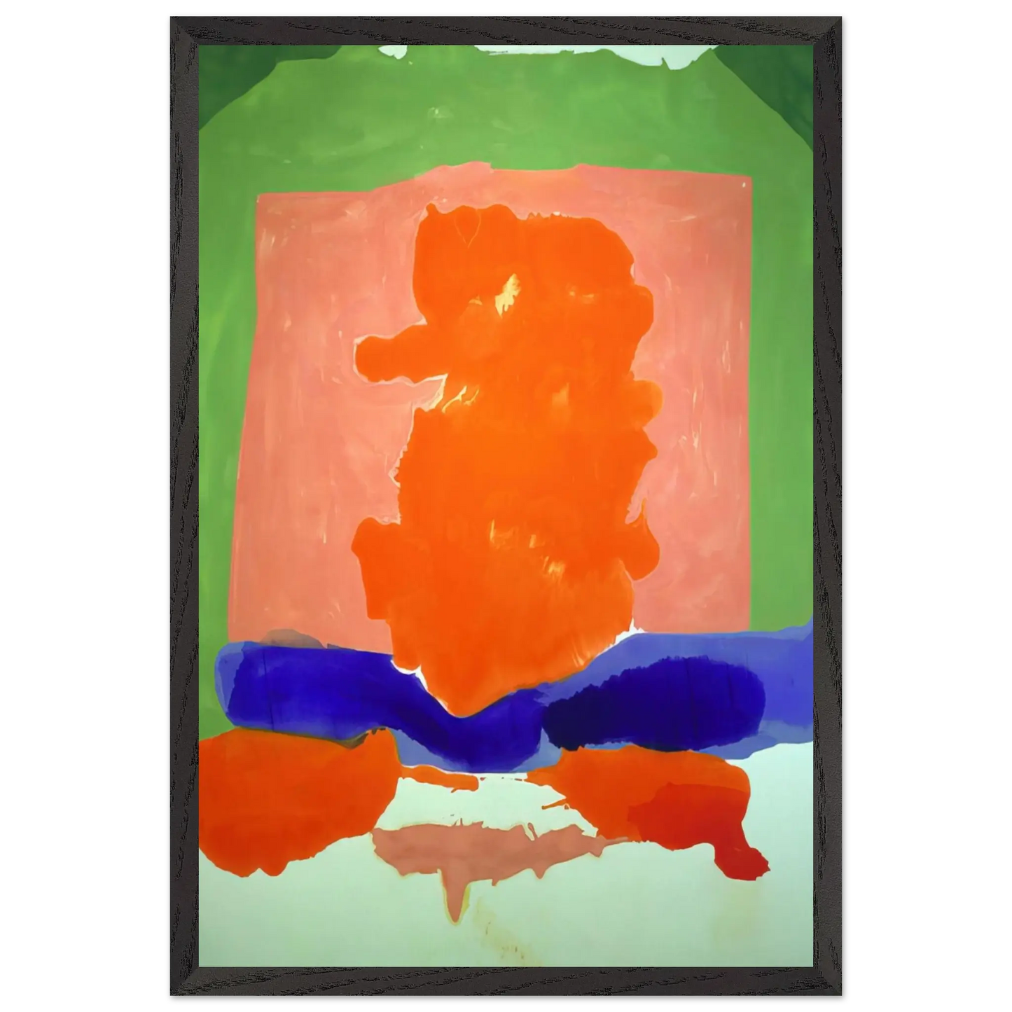 Helen Frankenthaler - Small s Paradise - 1964 Wall art - A1 (59.4 x 84.1  cm) - Premium Wooden Framed Poster With Fine Art Paper - Wood frame