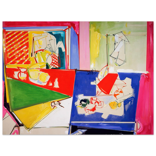Hans Hofmann - Magenta and Blue  75x100 cm / 30x40inches Fine Art Poster