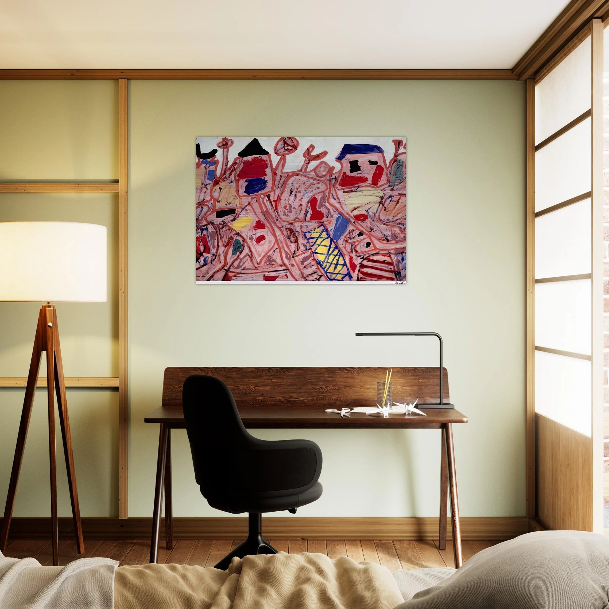 SUCCESSFUL CAMPAIGN - Jean Dubuffet Brushed Aluminum Print - 70x100 cm / 28x40 inches | Jean Dubuffet Aluminum Print | Jean Dubuffet Prints