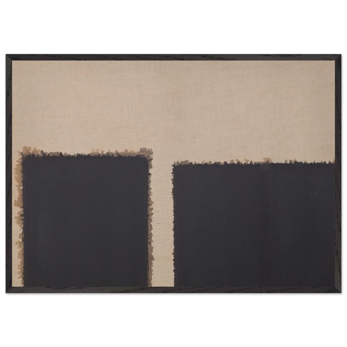 Burnt Umber  Ultramarine - 2004 - Yun Hyong-keun 70x100 cm / 28x40 inches Framed Art Print – Black Wooden Frame