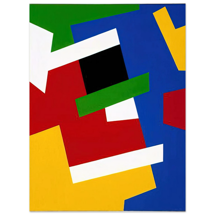 Fernand Leduc - Strates solaires  75x100 cm / 30x40inches Fine Art Poster