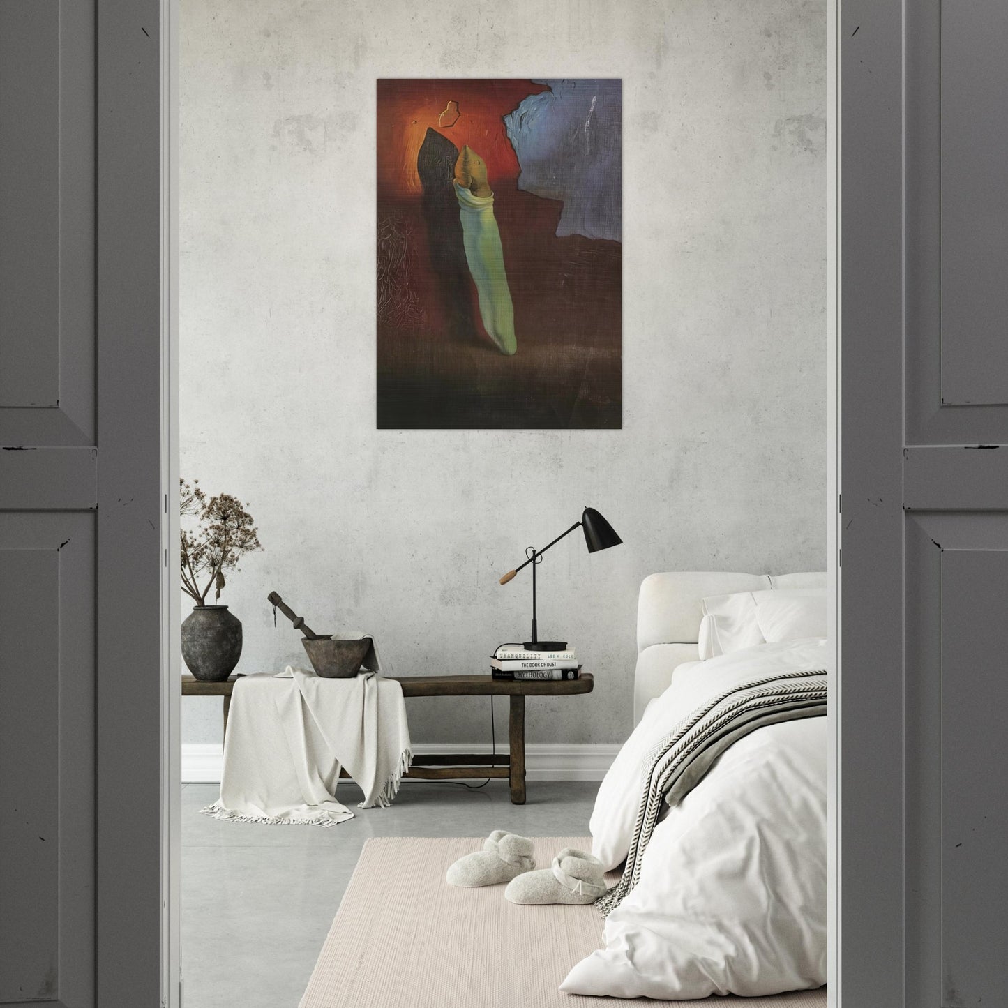 ANTHROPOMORPHIC BREAD 1 - Salvador Dali Brushed Aluminum Print - 70x100 cm / 28x40 inches | Salvador Dali Aluminum Print | Salvador Dali Prints
