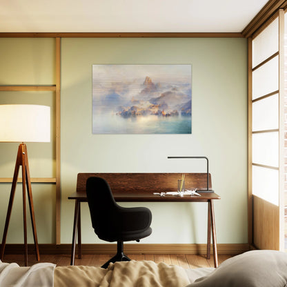 The Dream City - Thomas Moran Brushed Aluminum Print - 70x100 cm / 28x40 inches | Thomas Moran Aluminum Print | Thomas Moran Prints