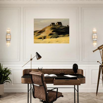 Corn Hill - Edward Hopper Brushed Aluminum Print - 70x100 cm / 28x40 inches | Edward Hopper Aluminum Print | Edward Hopper Prints