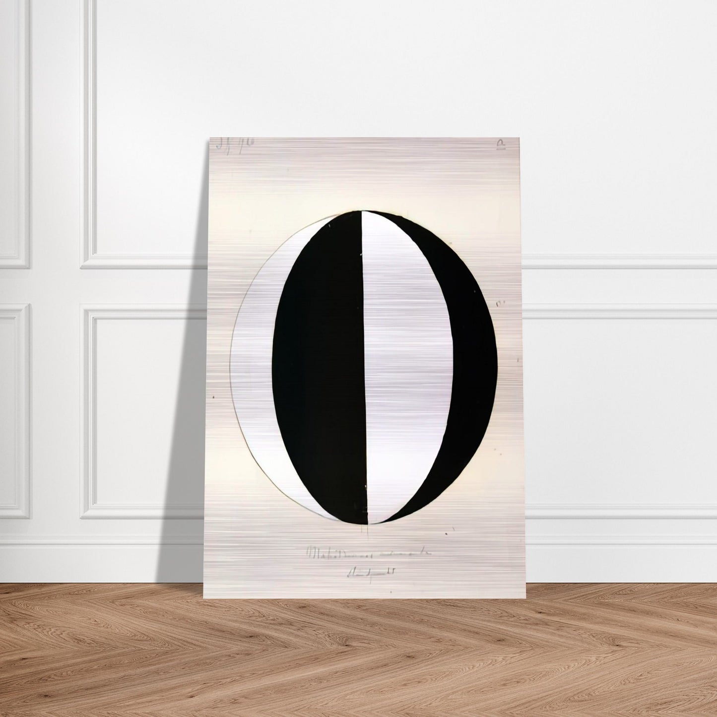 THE MAHATMAS PRESENT STANDING POINT SERIES II NO 2A 1920 - Hilma af Klint Brushed Aluminum Print - 70x100 cm / 28x40 inches | Hilma af Klint Aluminum Print | Hilma af Klint Prints