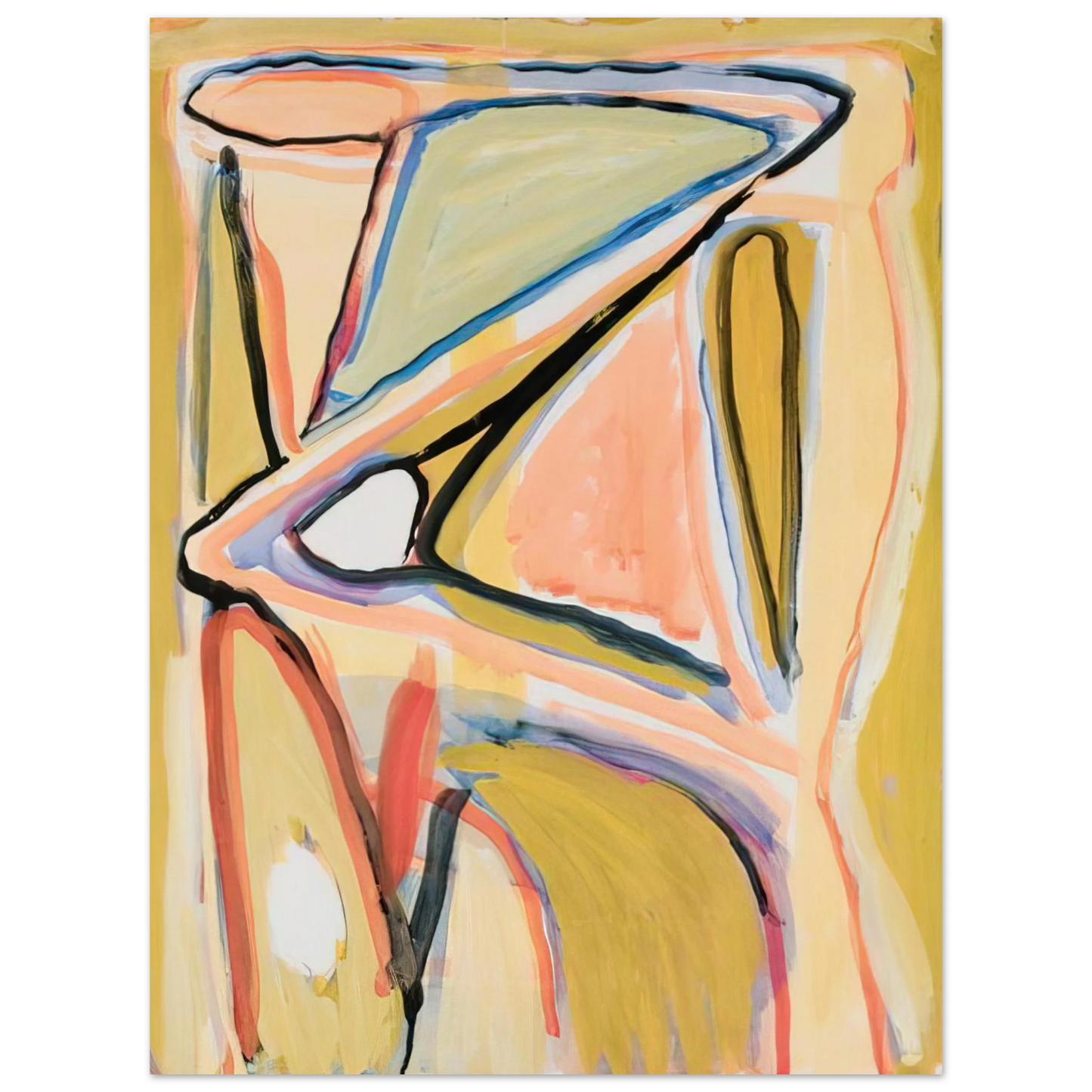 Bram van Velde - Composition - 1967  75x100 cm / 30x40inches Fine Art Poster