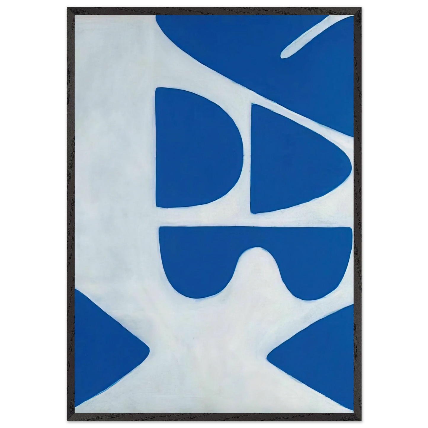 Berlin Blues 6 - 1966 - William Scott 70x100 cm / 28x40 inches Framed Art Print – Black Wooden Frame