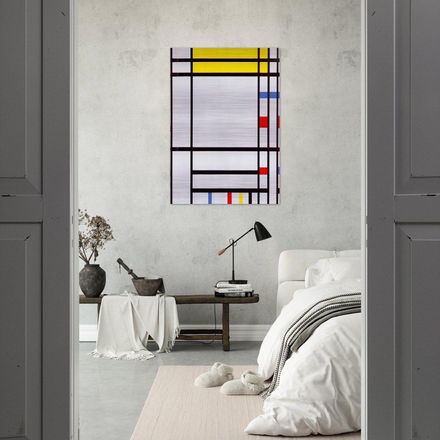 Place de la Concorde - Piet Mondrian Brushed Aluminum Print - 70x100 cm / 28x40 inches | Piet Mondrian Aluminum Print | Piet Mondrian Prints