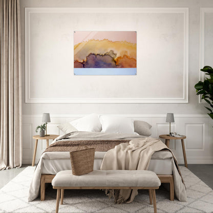 House by the Ocean - 1978 - Ronnie Landfield Acrylic Print - 70x100 cm / 28x40″ inches