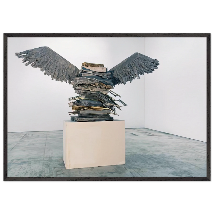 THE LANGUAGE OF THE BIRDS 2013 - Anselm Kiefer 70x100 cm / 28x40 inches Framed Art Print – Black Wooden Frame