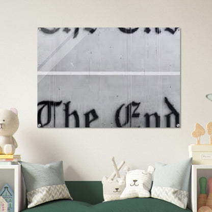 THE END 1991 - Edward Ruscha Acrylic Print - 70x100 cm / 28x40″ inches