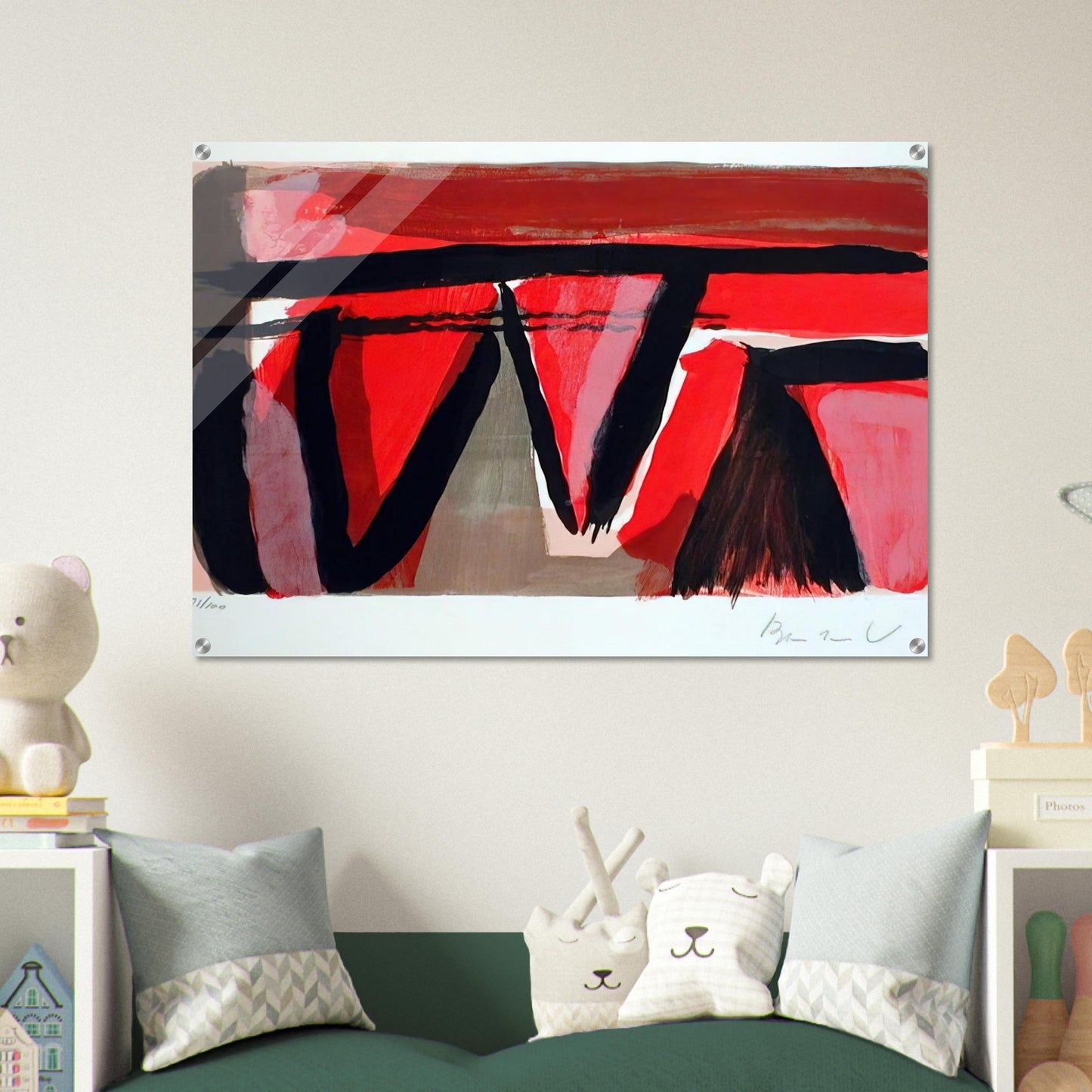 Braises - 1980 - Bram van Velde Acrylic Print - 70x100 cm / 28x40″ inches