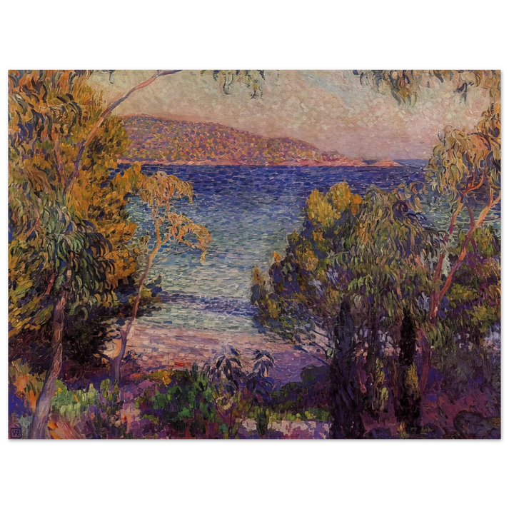 Theo van Rysselberghe - PINES AND EUCALYPTUS AT CAVELIERI 1905  75x100 cm / 30x40inches Fine Art Poster