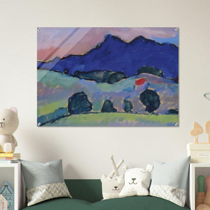 BLAUER BERG 1910 - Alexej von Jawlensky Acrylic Print - 70x100 cm / 28x40″ inches