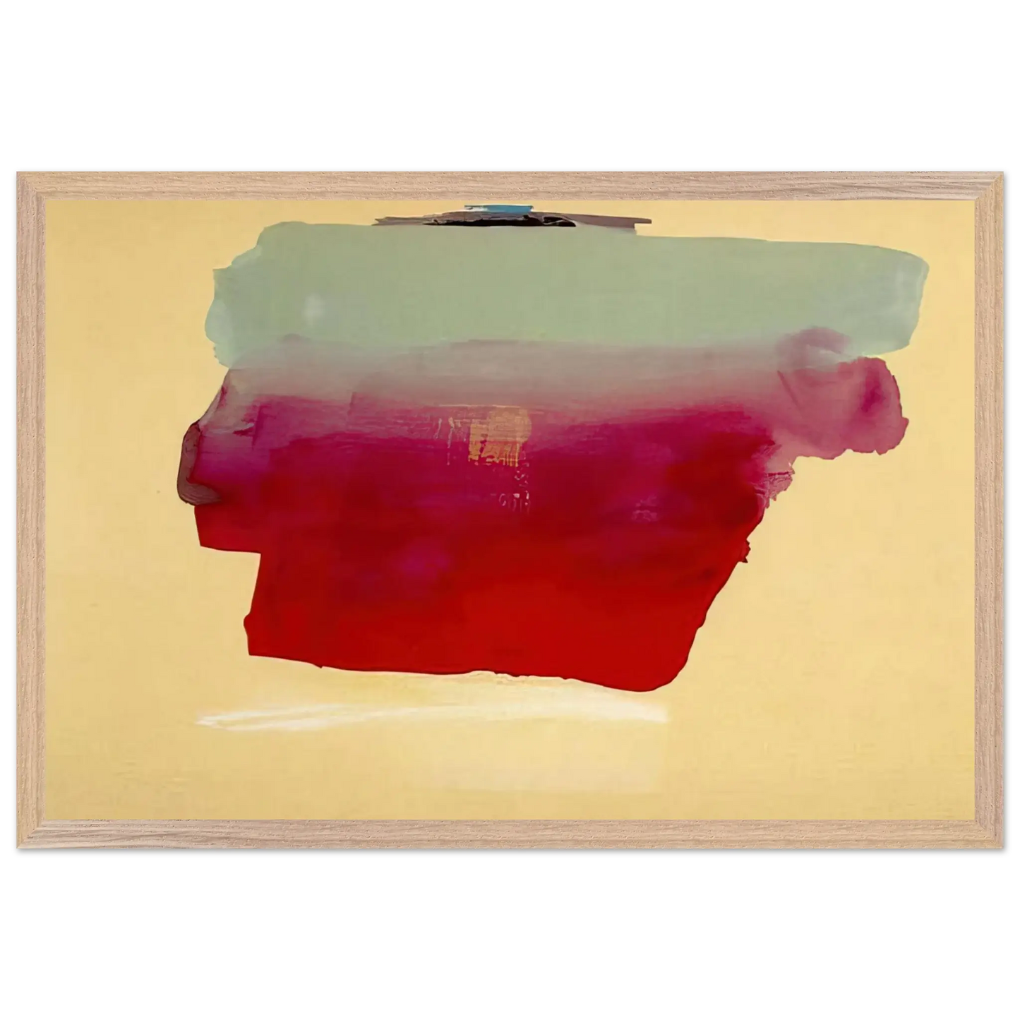 Helen Frankenthaler - Robinson s Wrap - 1974 Wall art - A1 (59.4 x 84.1  cm) - Premium Wooden Framed Poster With Fine Art Paper - Wood frame
