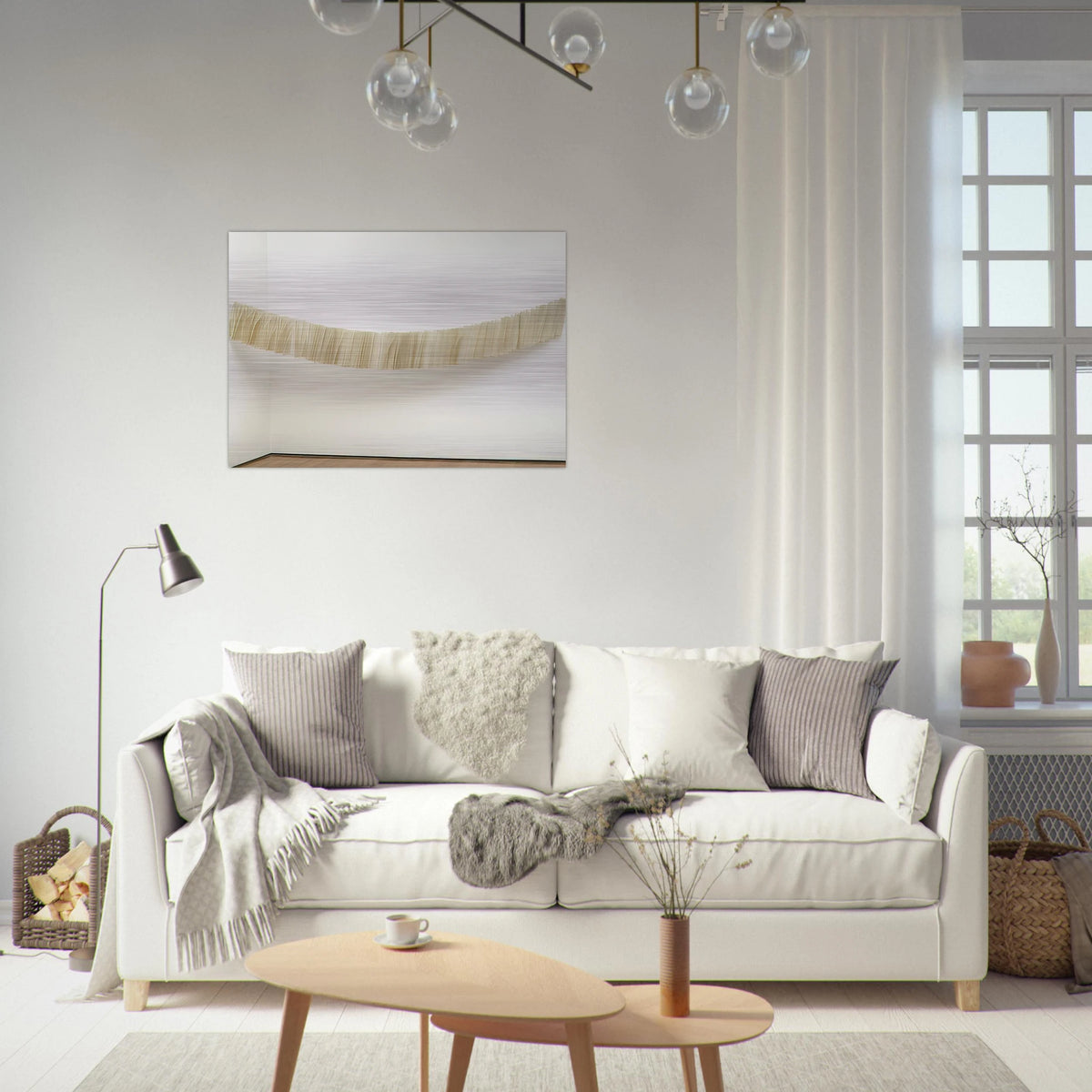 Little Train - Mira Schendel Brushed Aluminum Print - 70x100 cm / 28x40 inches | Mira Schendel Aluminum Print | Mira Schendel Prints