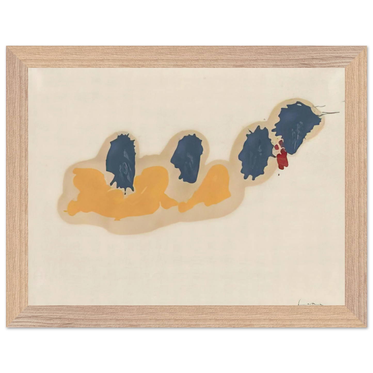 Helen Frankenthaler - April IV - 1960 Wall art - A2 (42 x 59.4  cm) - Fine Art Poster-canvas - -