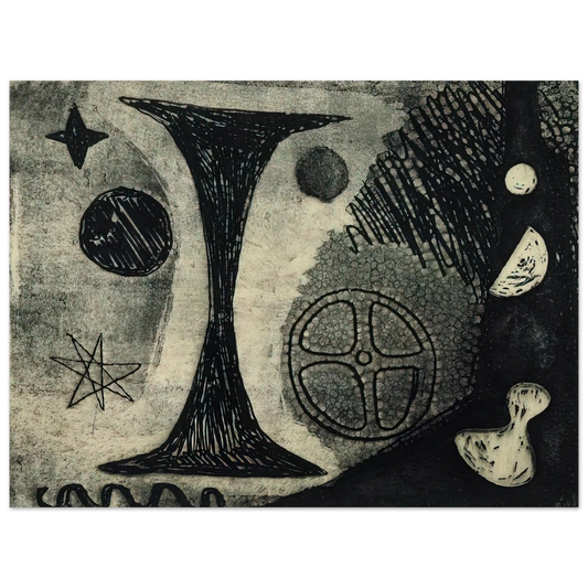 Alexander Calder - THE BIG I 1944 Fine Art Poster