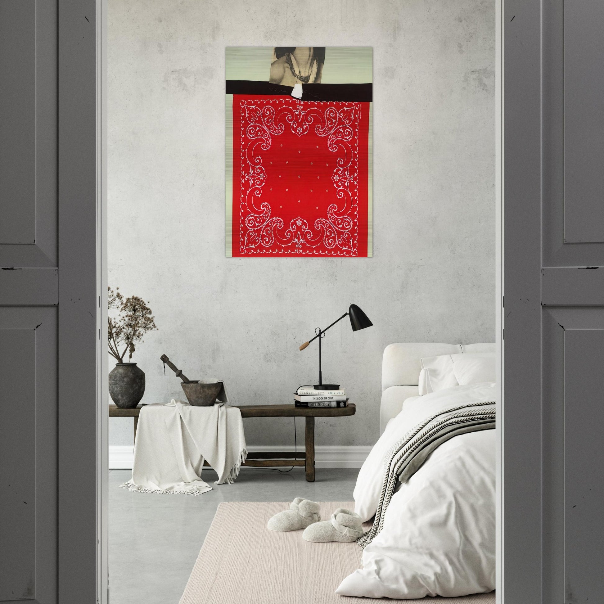 THROAT 1965 - Jim Dine Brushed Aluminum Print - 70x100 cm / 28x40 inches | Jim Dine Aluminum Print | Jim Dine Prints