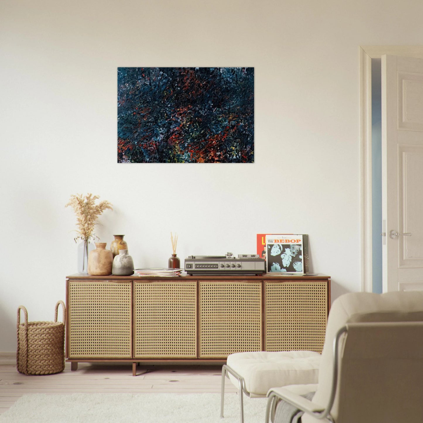 Forestine - Jean-Paul Riopelle Brushed Aluminum Print - 70x100 cm / 28x40 inches | Jean-Paul Riopelle Aluminum Print | Jean-Paul Riopelle Prints