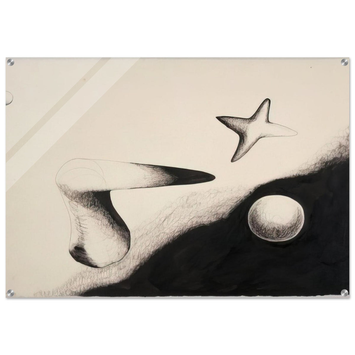 UNTITLED 1932 1 - Alexander Calder Acrylic Print - 70x100 cm / 28x40″ inches