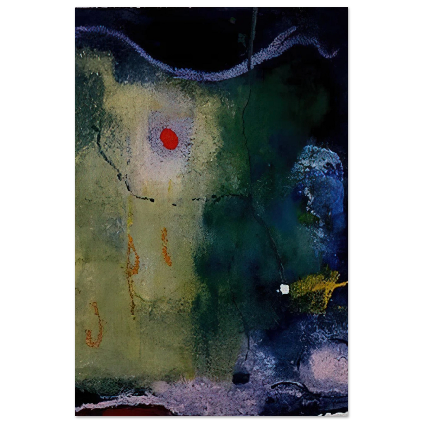 Helen Frankenthaler - The Other Side of the Moon - 1995 Wall art - 20x25 cm / 8x10 inches - Fine Art Poster-canvas - -