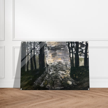 BIRCH IN A FOREST - Gustav Klimt Acrylic Print - 70x100 cm / 28x40″ inches | Gustav Klimt Wall Art | Gustav Klimt Prints