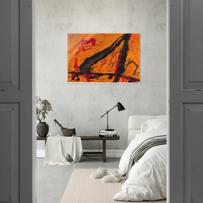 Timra - 1989 - Emil Schumacher Acrylic Print - 70x100 cm / 28x40″ inches
