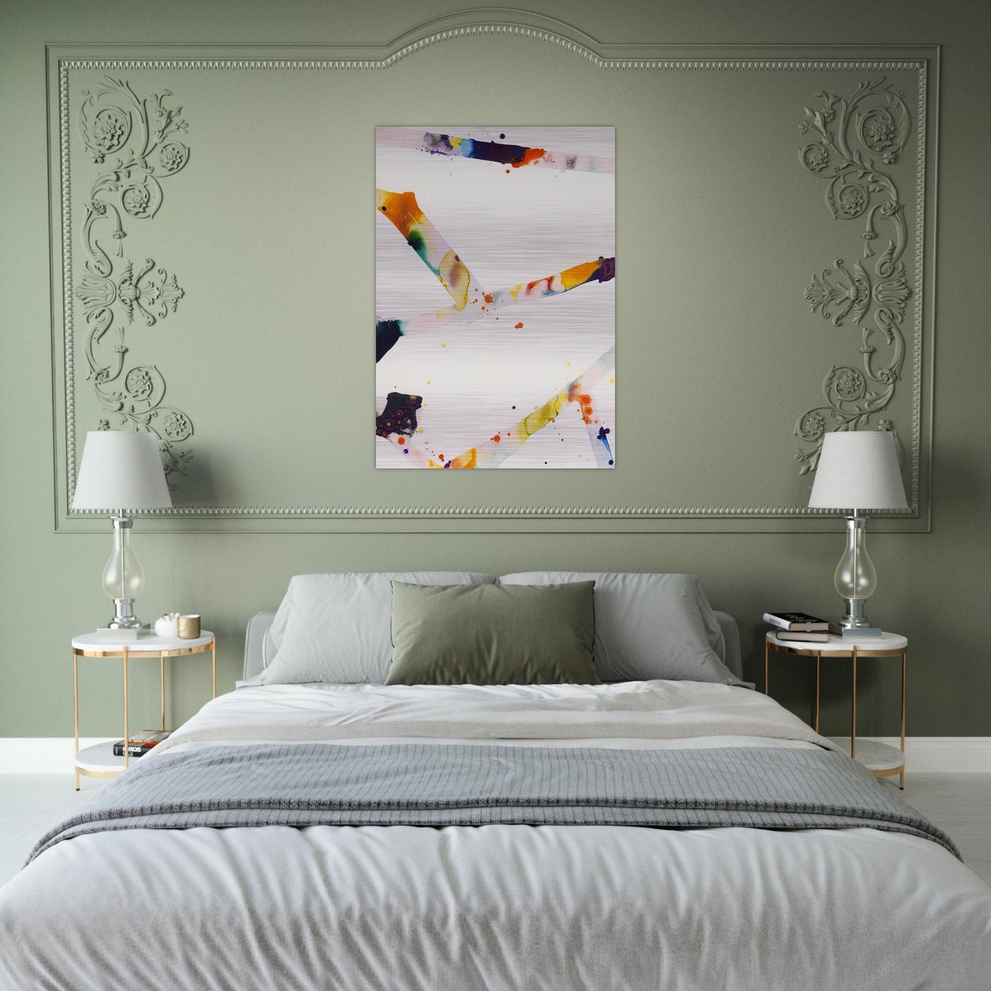 From Tokyo #3 - Sam Francis Brushed Aluminum Print - 70x100 cm / 28x40 inches | Sam Francis Aluminum Print | Sam Francis Prints