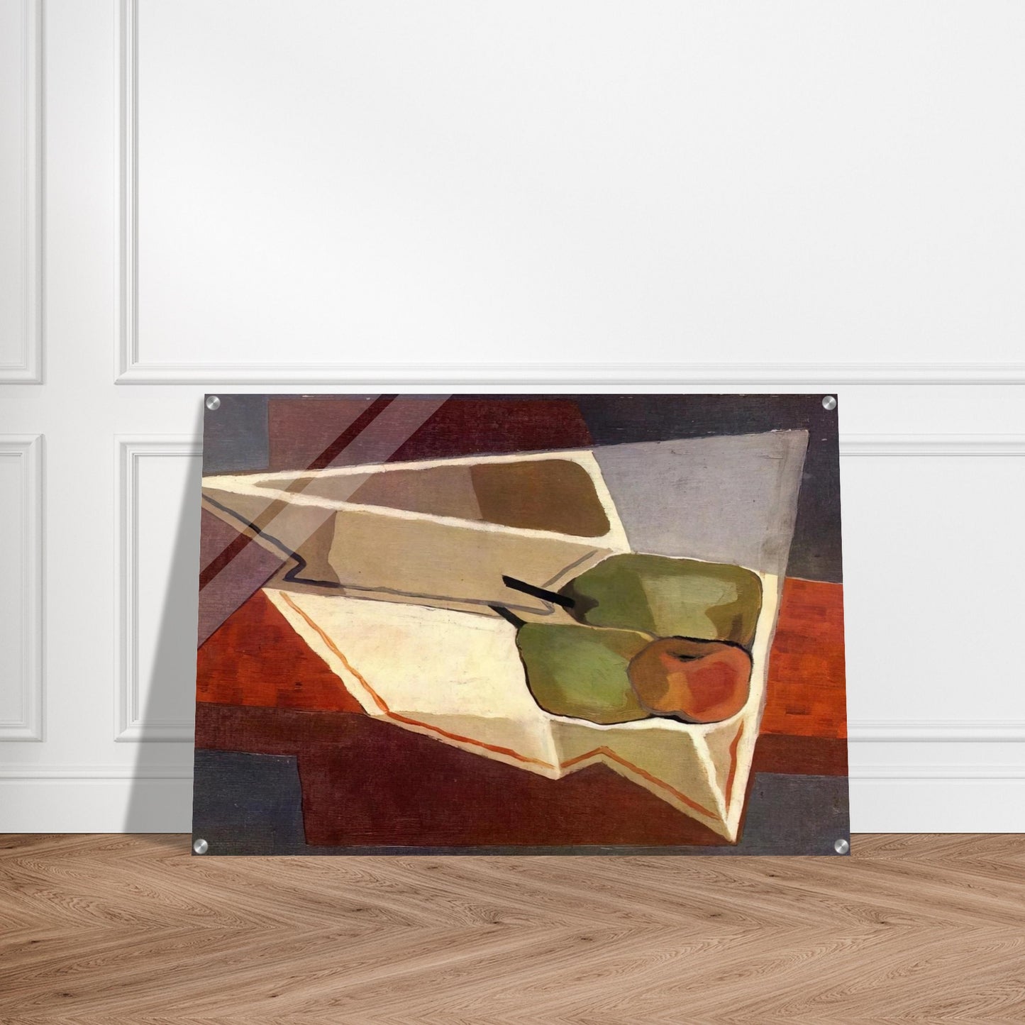 FRUIT WITH BOWL 1926 - Juan Gris Acrylic Print - 70x100 cm / 28x40″ inches | Juan Gris Wall Art | Juan Gris Prints