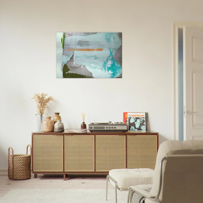 Poseidon, 1990- - Helen Frankenthaler Brushed Aluminum Print - 70x100 cm / 28x40 inches | Helen Frankenthaler Aluminum Print | Helen Frankenthaler Prints
