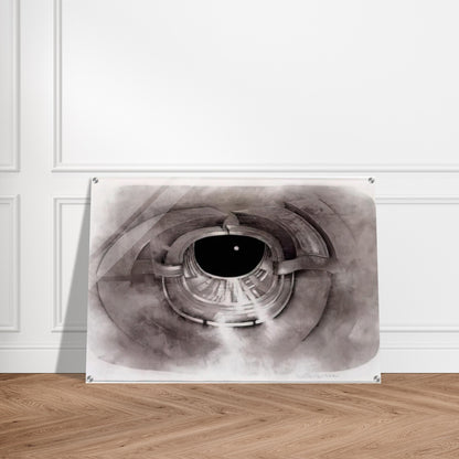 UNTITLED 1962 1 - Lee Bontecou Acrylic Print - 70x100 cm / 28x40″ inches | Lee Bontecou Wall Art | Lee Bontecou Prints