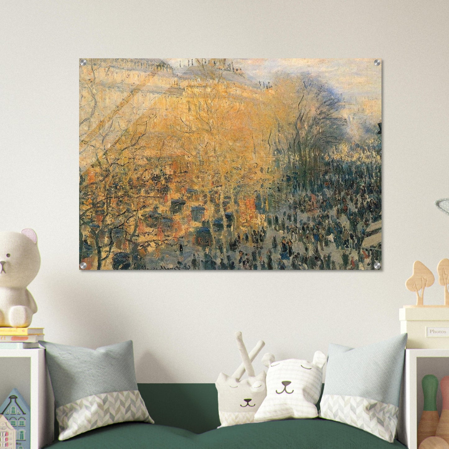 Boulevard of Capucines - claude monet Acrylic Print - 70x100 cm / 28x40″ inches