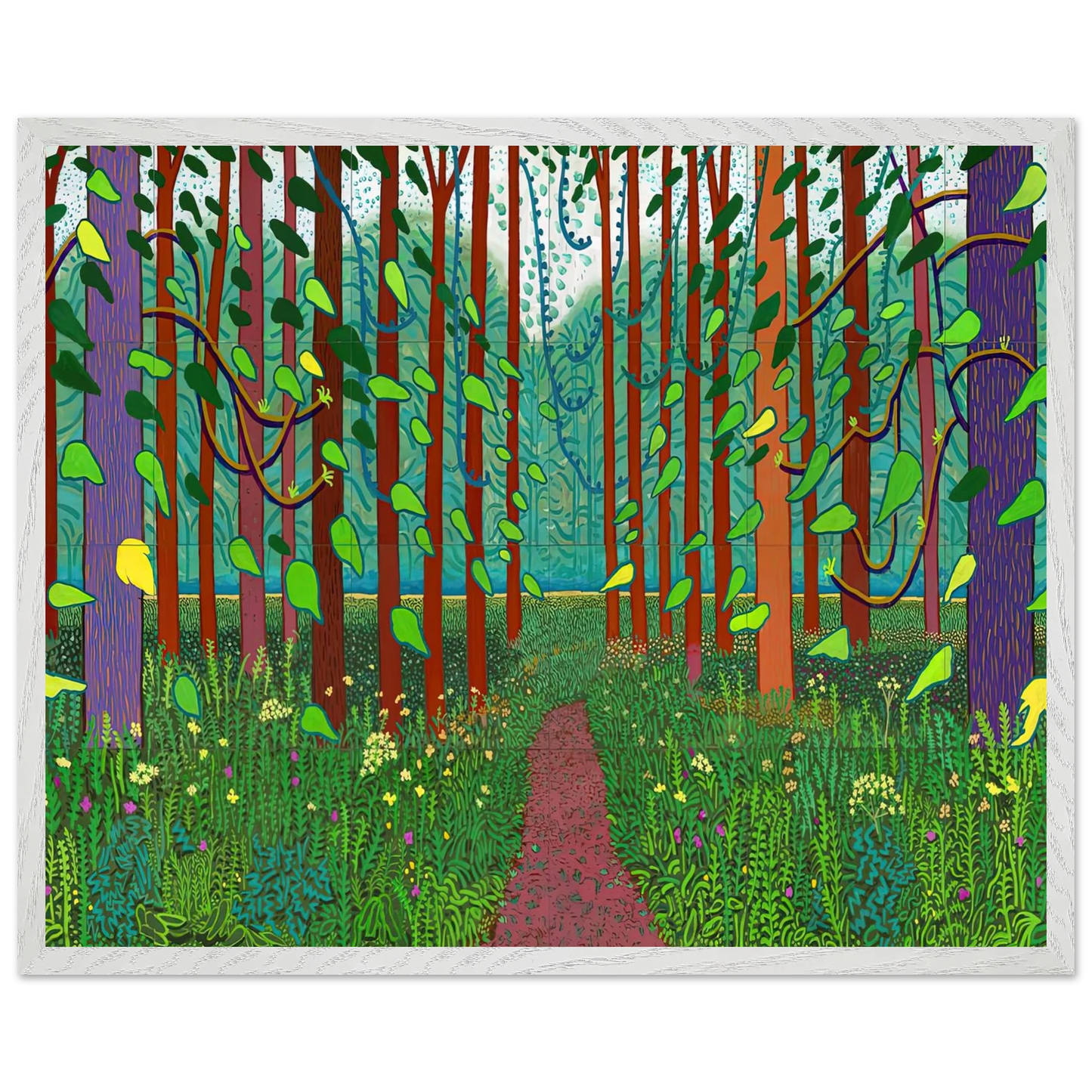 David Hockney - David Hockney Wall art - 20x25 cm / 8x10 inches - Fine Art Poster-canvas - -