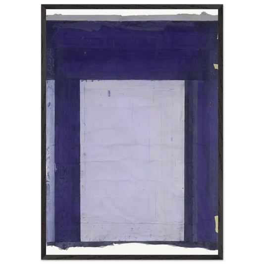 Hydra Group X - 1981 - Brice Marden 70x100 cm / 28x40 inches Framed Art Print – Black Wooden Frame