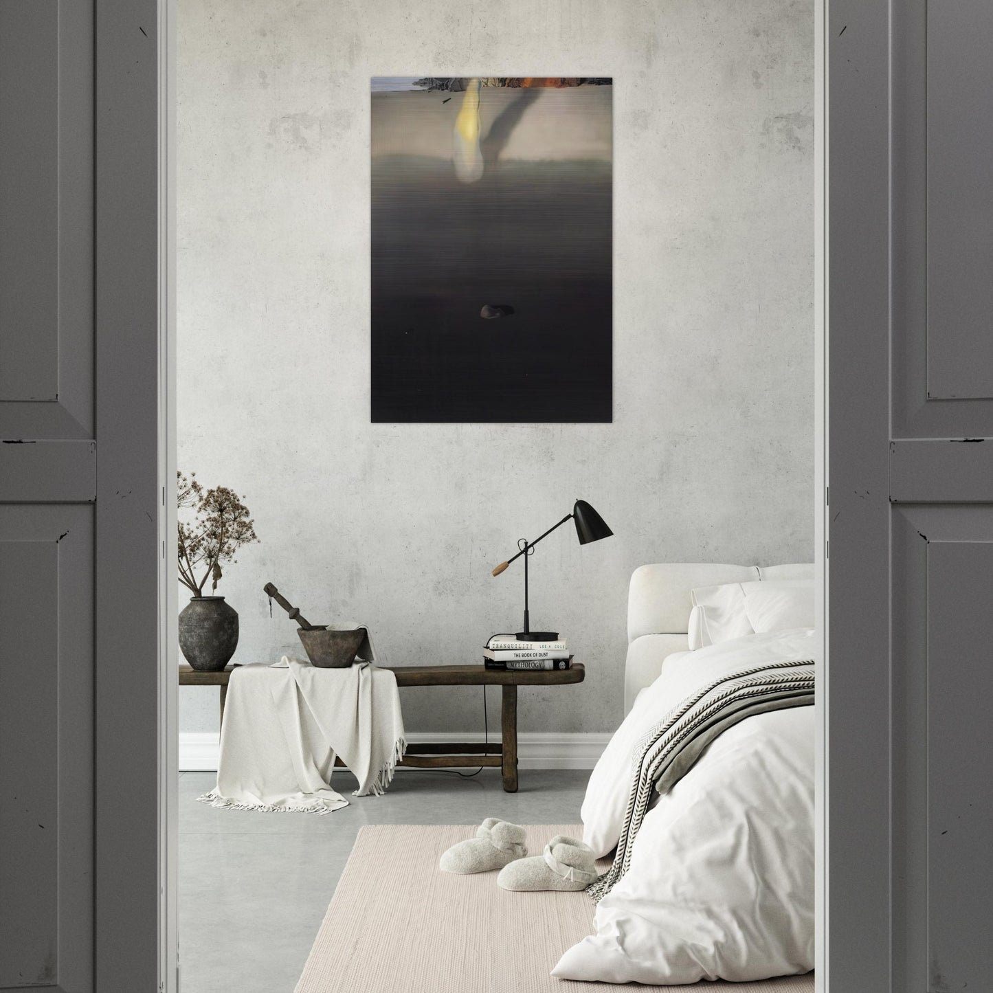 ON THE SEASHORE - Salvador Dali Brushed Aluminum Print - 70x100 cm / 28x40 inches | Salvador Dali Aluminum Print | Salvador Dali Prints