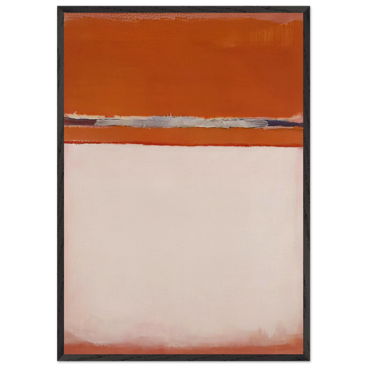 No18 - 1951 - Mark Rothko 70x100 cm / 28x40 inches Framed Art Print – Black Wooden Frame