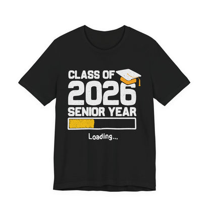 Camiseta de último año de la clase de 2026, camiseta de graduación, regalo de graduación unisex, ropa para estudiantes de último año de secundaria, camiseta con destino a la universidad