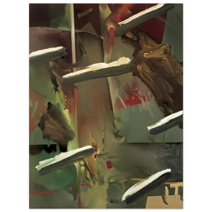 Gerhard Richter - ABSTRAKTES BILD ABSTRACT PAINTING 1976  75x100 cm / 30x40inches Fine Art Poster