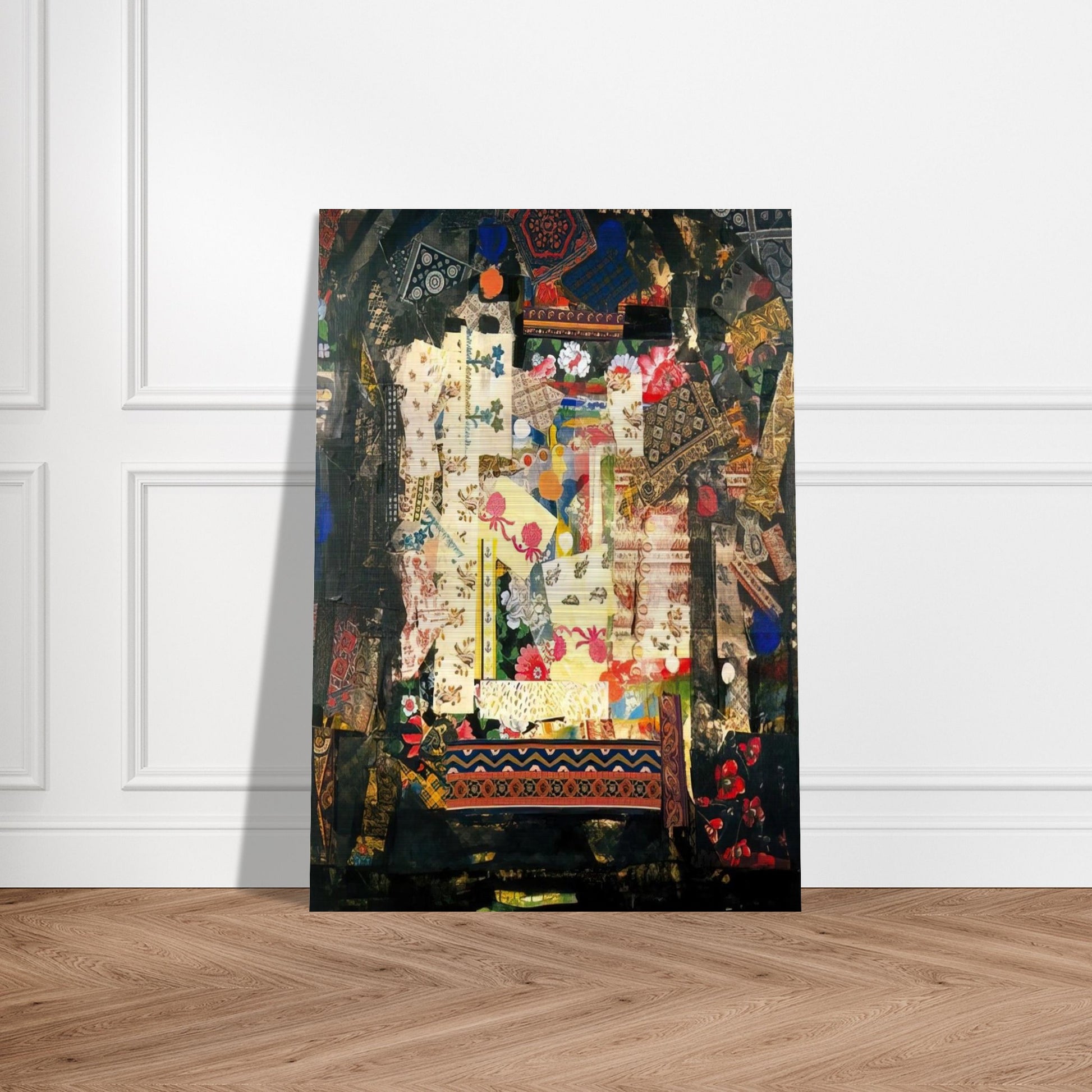 Window on Montana - PD Pattern and Decoration - Miriam Schapiro Brushed Aluminum Print - 70x100 cm / 28x40 inches | Miriam Schapiro Aluminum Print | Miriam Schapiro Prints