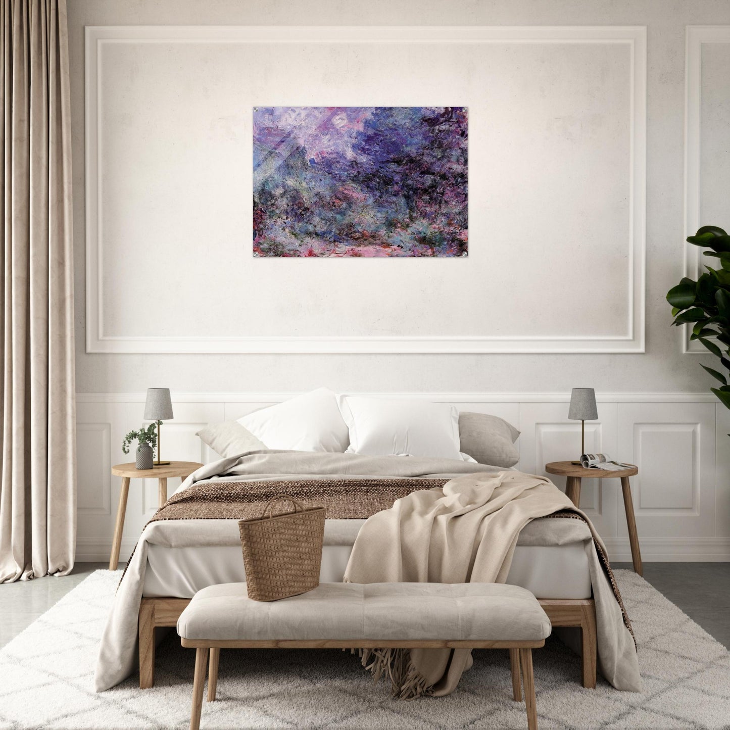 The House Seen from the Rose Garden 3 - claude monet Acrylic Print - 70x100 cm / 28x40″ inches