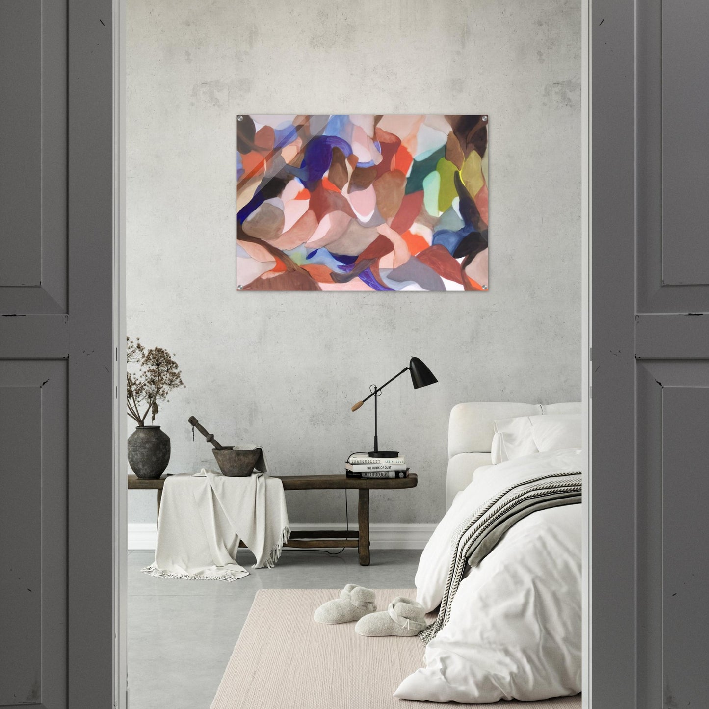 Night of the Red Wind - Alice Baber Acrylic Print - 70x100 cm / 28x40″ inches | Alice Baber Wall Art | Alice Baber Prints
