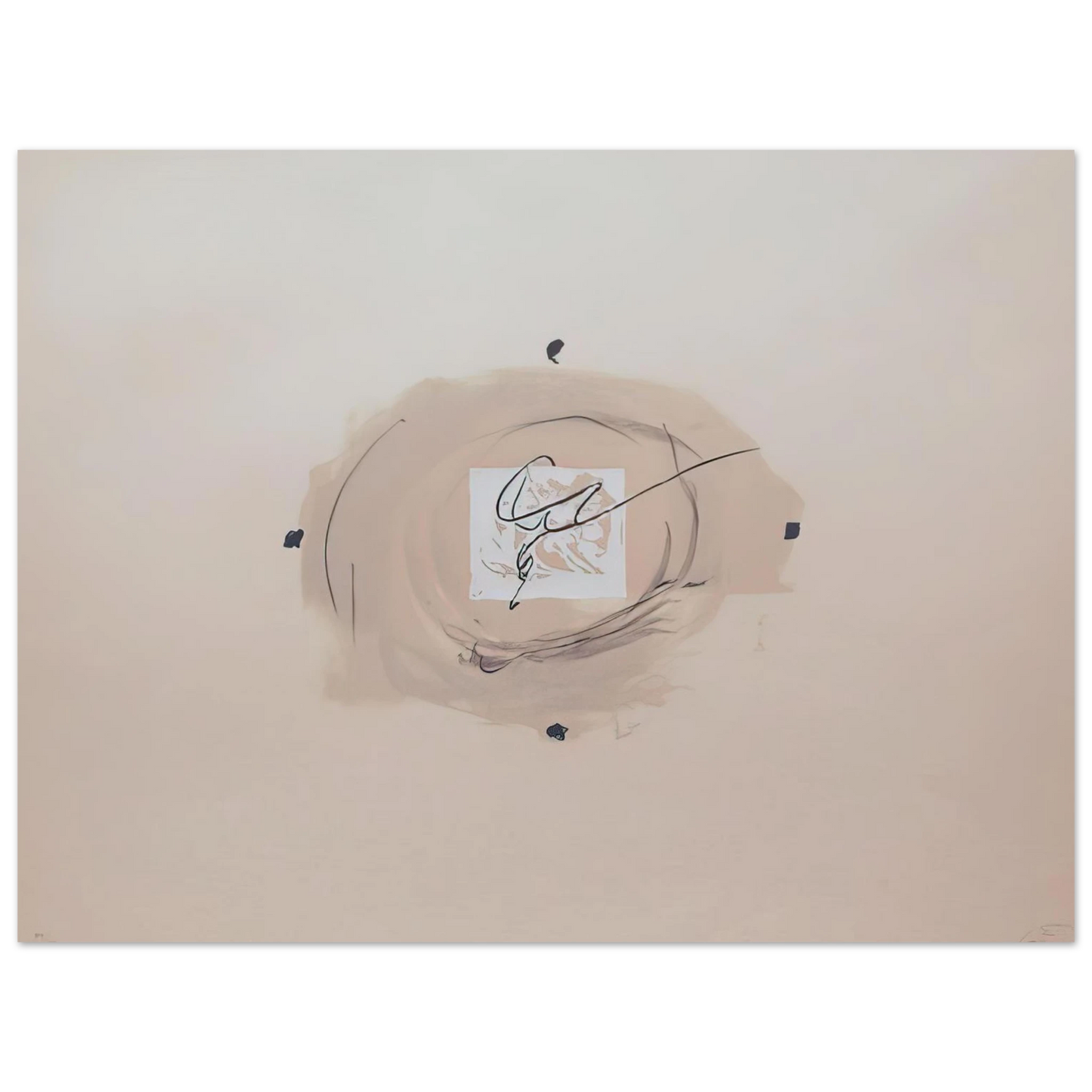 Antoni Tapies - NOCTURN MATINAL 1970  75x100 cm / 30x40inches Fine Art Poster